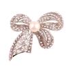 Fashion Retro Pearl Bow Brooch Corsage Women's Accessory Ethnic Style Exquisite Hypoallergenic Luxury Enamel Long-lasting Color Gift