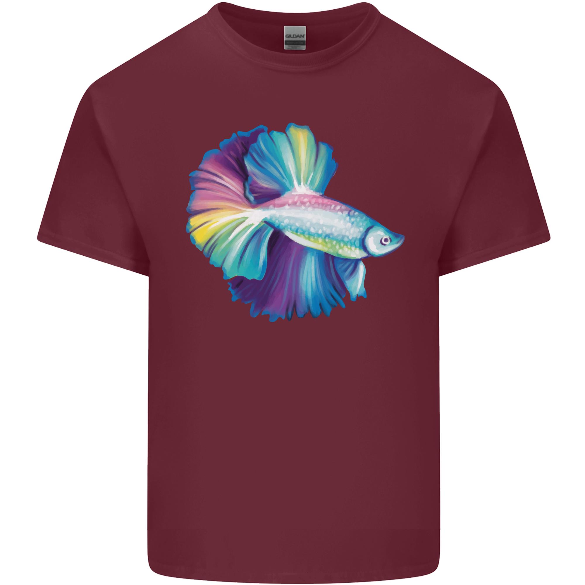 A Colourful Bettafish Aquarium Unisexs Light Cotton TShirt S