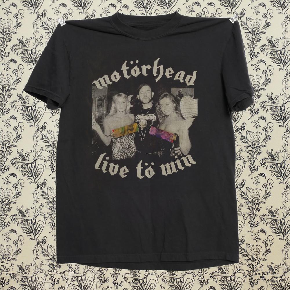 Motorhead  Live To Win Black Cotton Tshirt Size S5XL Unisex T-Shirt XL