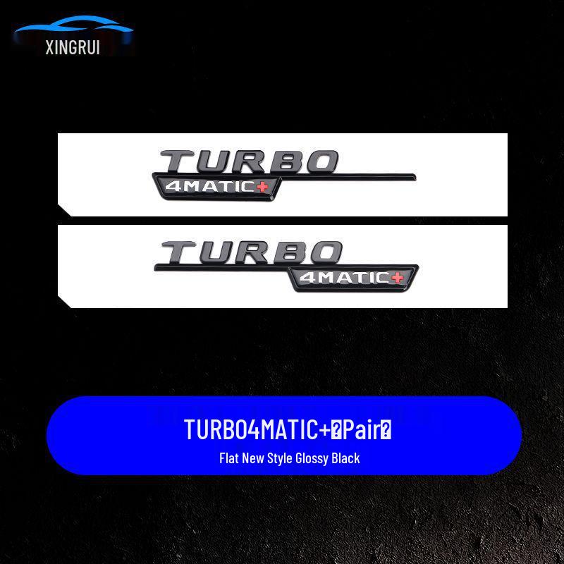 Mercedes E63S/C63S V8 Biturbo 4MATIC+ AMG Black Warrior Tail Badge Emblem Sticker