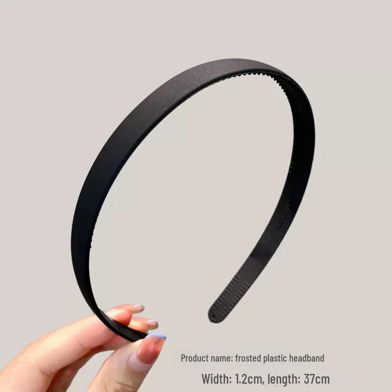 Women's Non-slip Black Headband with Teeth for Face Washing & Facial Masks