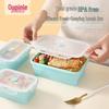 Skládací silikonový obědový box - Bento box vhodný do mikrovlnné trouby a lednice