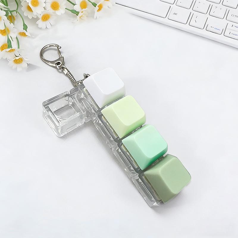 4/5/9 Keys Mechanical Keyboard Axis Tester Button Keycap Keychain Keyboard Keychain Toy Finger Keyboard Caps Toy