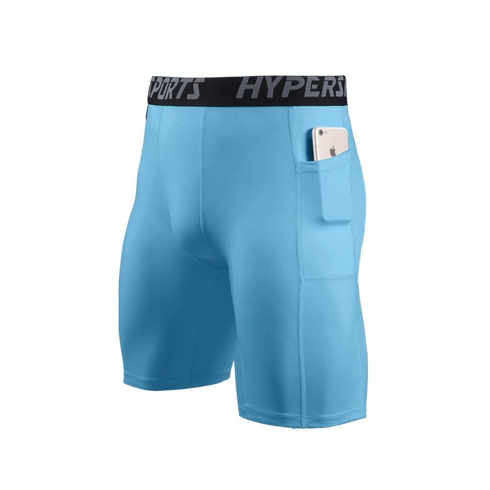 Men's Funktions Compression Shorts For Fitness And Sports Moisture-wicking Polyester Fabric Mid-length