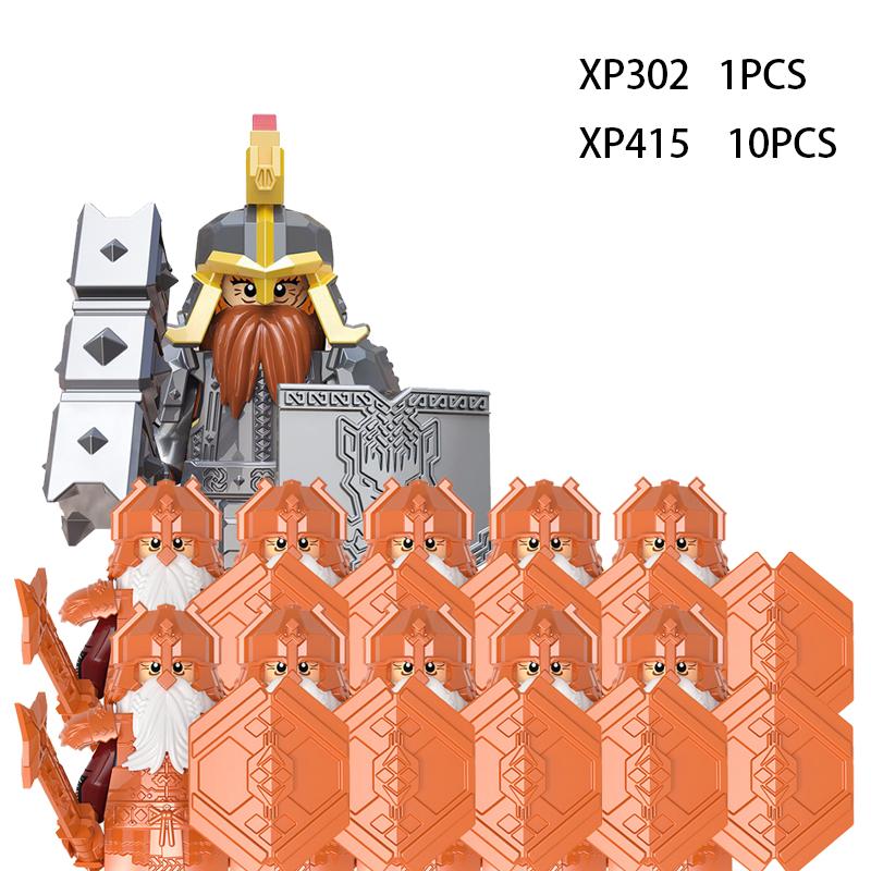 Soldados Élficos Medievais de Rohan Guarda Exército lotr Figuras de Ação Mini Blocos Boneca Montar Blocos de Construção MOC DIY Brinquedos para presentes de criança