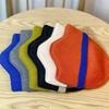 Warm Woolen Hats for Men and Women Fashionable Color Matching Korean Style Cold Hats Versatile and Trendy Styles That Show Your Face.