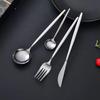 Set di posate da 24 pezzi in acciaio inossidabile con scatola regalo nera per ristoranti portoghesi - Include forchette e cucchiai