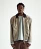 Thevinylhouse Mixed Collar Blouson Jacket Beige