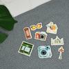 46pcs/box Travel Sticker Diary Adhesive Album Decoration Diy Escolar Stationery Label Stickers Scrapbooking