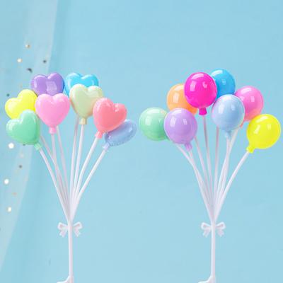 Farbe Ballonake Dekorationen Geburtstagsparty Desserttisch Hochzeitbunter Kuchenstecker
