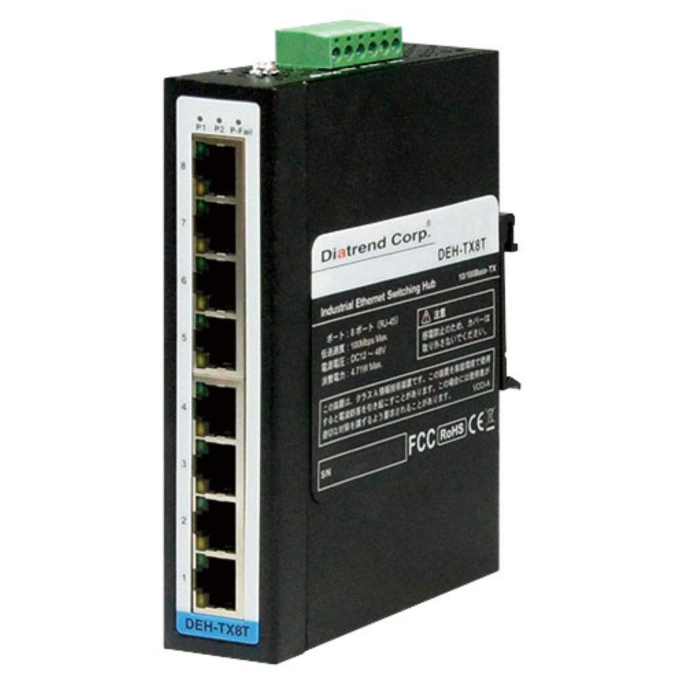 

Коммутационный концентратор Ethernet Dia Trend Industrial типа 10Base-T/100Base-TX DEH-TX8T