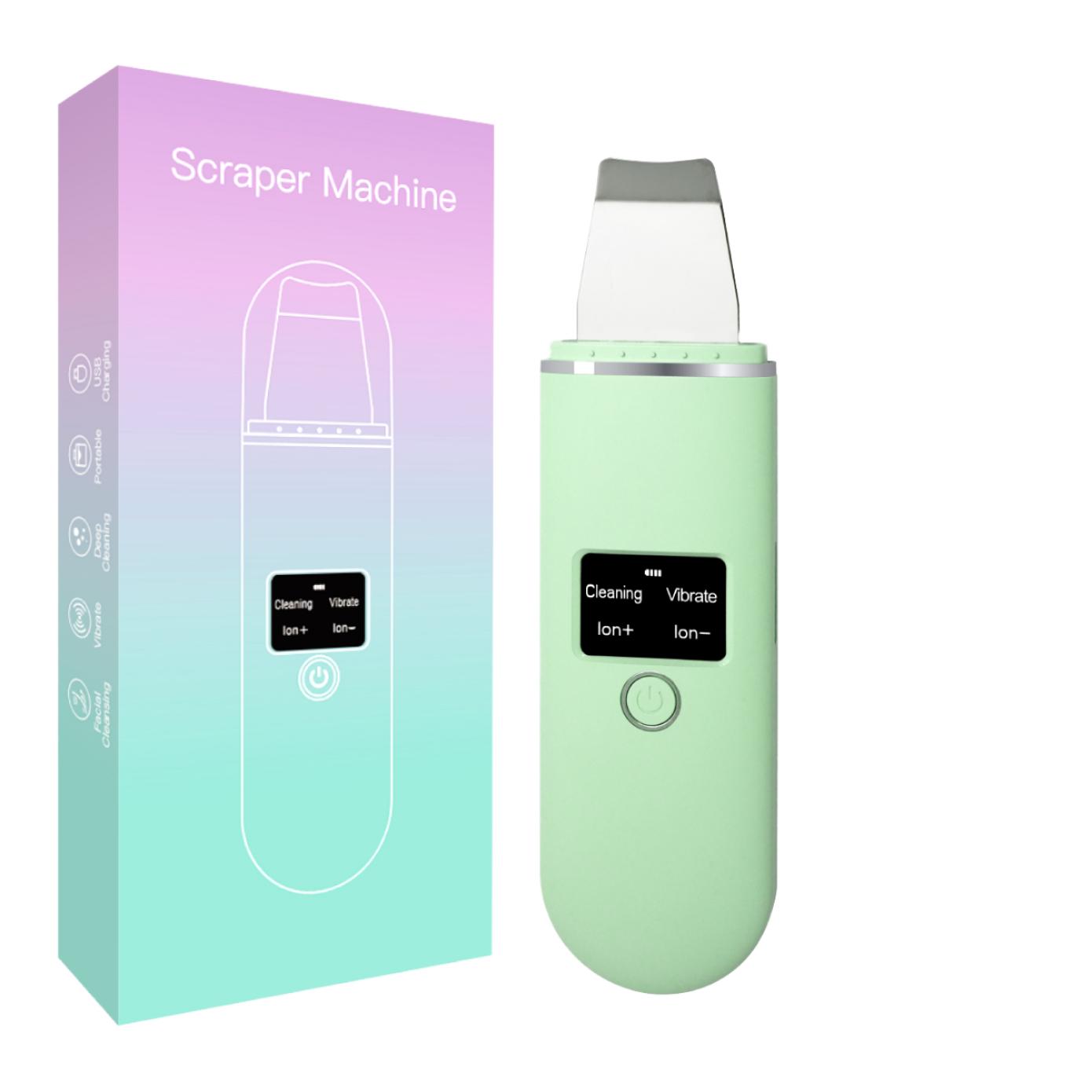 Home Beauty Personal Care Ultrasonic Facial Scraper Sonic Skin Scrubber Waterproof Handheld 40kHz Deep Facial Cleaning Spatula USB