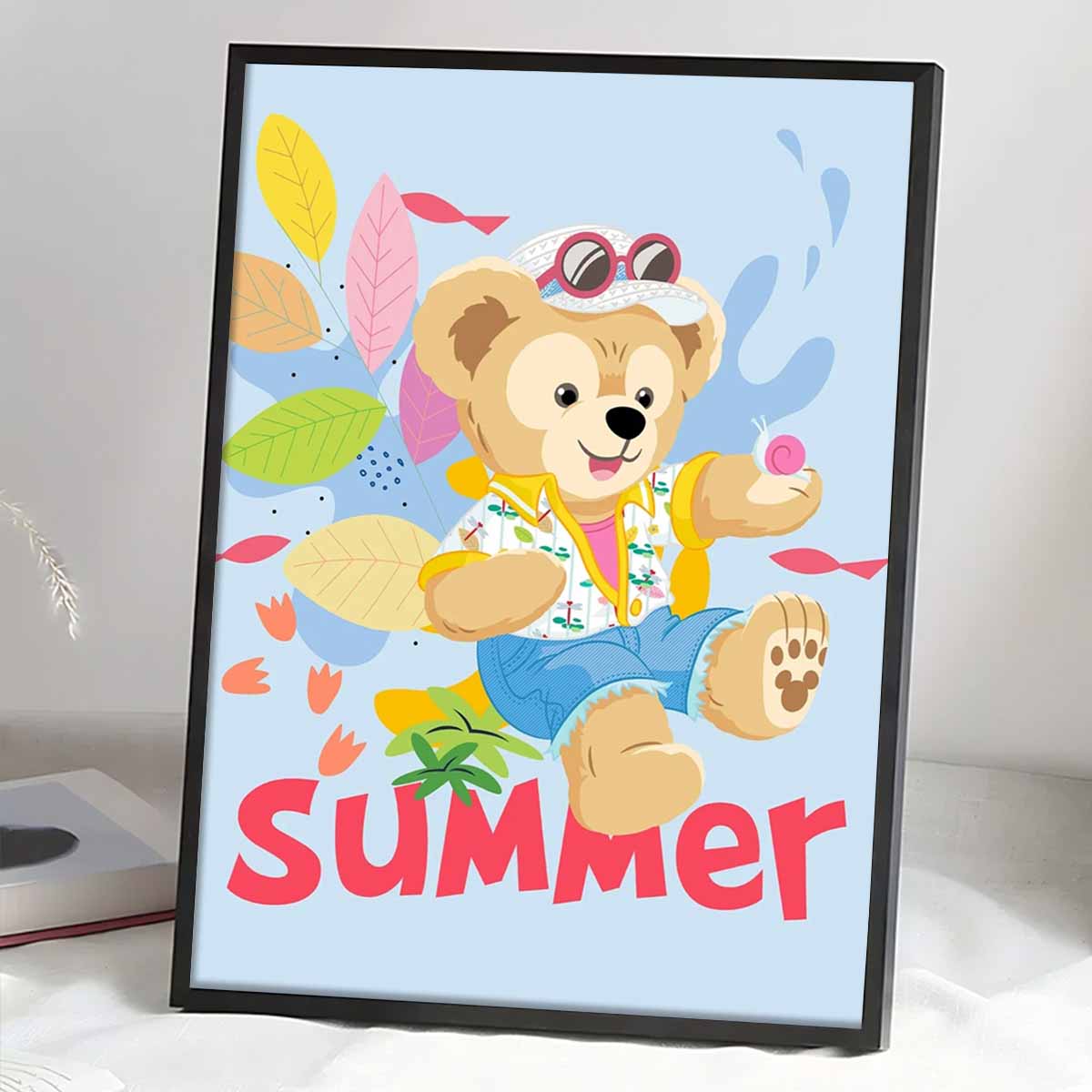 

Алмазная живопись своими руками Милый маленький медвежонок Набор для вышивания крестом Мозаичное искусство Алмазная живопись Полная выкладка Алмазное украшение для дома Round 20x30cm