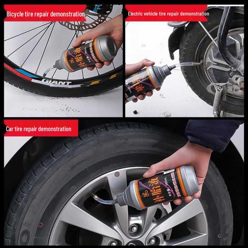 Tubeless Tire Repair Liquid for Cars & Motorcycles - Quick, Non-Destructive Fix