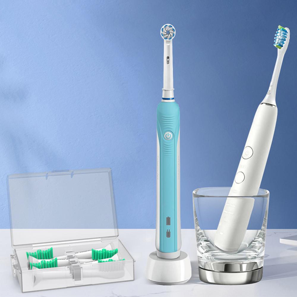 Toothbrush Heads Travel Case for Oral B, Philips & Other Electric Toothbrush Heads, Brush Head Dustproof Protective Storage Box