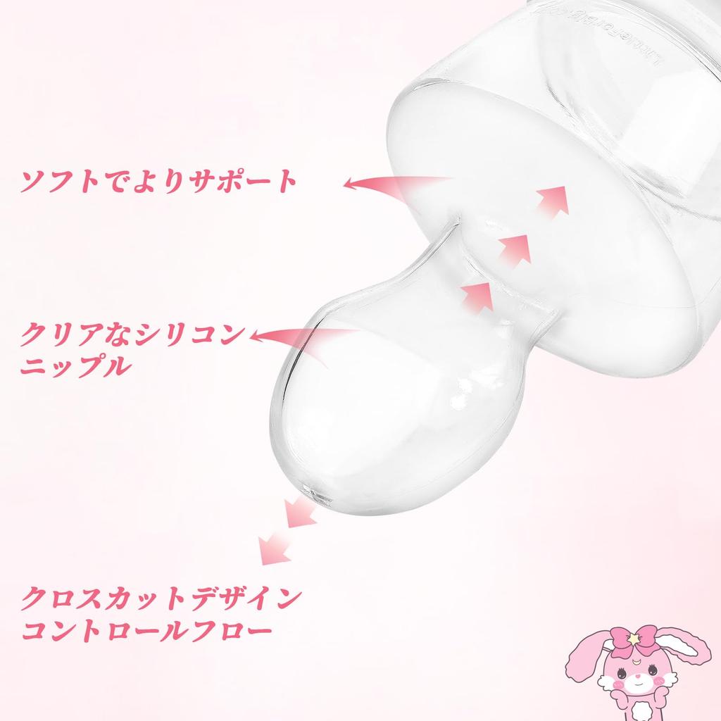 LittleForBig Adult Replacement Nipple for Baby Extra Large Silicone Replacement Fits Standard Baby Bottles Bottles, Nipple, Clear,