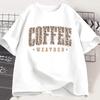 Unisexs Unisexs Books And Coffee Tshirt Retro Casual Short Sleeve Tee Book Coffee Lover Gift Short Sleeve Top For Daily Wear
