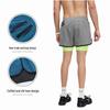 Men's Quick-Dry Double Layer Running Shorts with Inner Lining and Phone Pocket