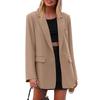 Women S Casual Loose Fit Blazer Commute Versatile Outerwear