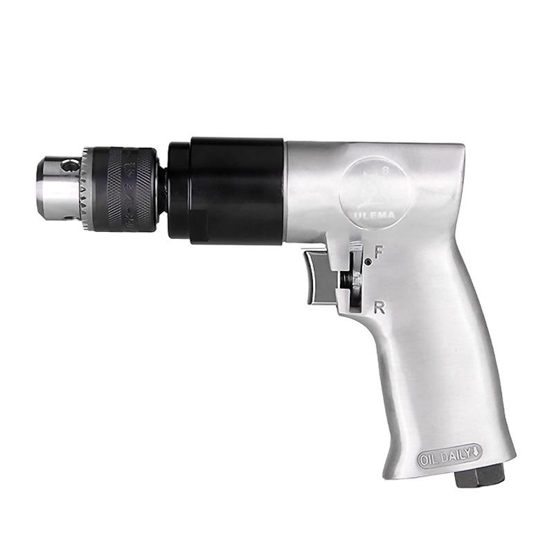 Industrial Grade Pneumatic Air Drill with Speed Regulation, 3/8" Chuck for Wall Drilling and Woodworking.