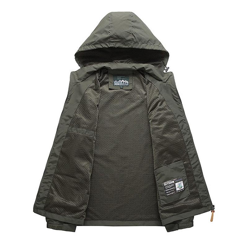 Mens Waterproof Soft Shell Jacket Tactical Hoodie Winter Warm Military Coats