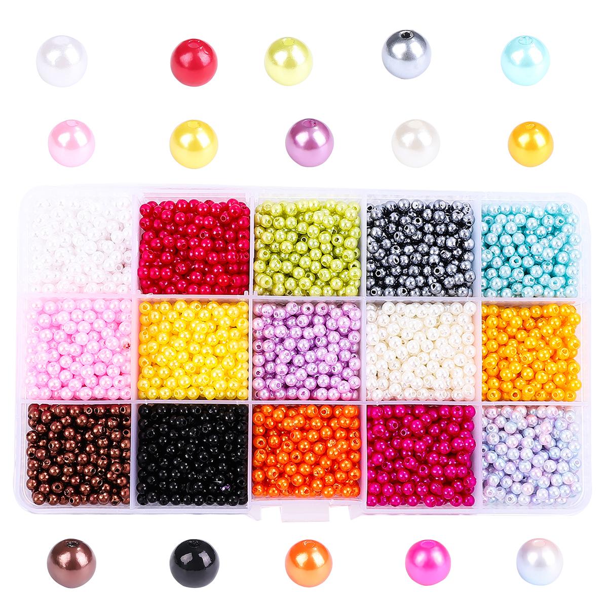 

1 компл./кор. бусины из АБС-пластика с искусственным жемчугом, пластиковые бусины-разделители для изготовления ювелирных изделий своими руками 8mm 250pcs