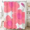 Watercolor Floral Shower Curtain Pink White Flower Decor Modern Bathtub Fabric Privacy Shower Panel Home Bathroom Accessories Wo