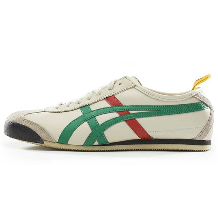 

ONITSUKA TIGER Mexico 66 Удобные Легкие Низкие Повседневные Кроссовки Унисекс Кроссовки Молочно-Белый Зеленый HL202-1684 39.5