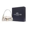 Coach Tabby 26 Monogram Canvas Leather Shoulder Bag Women Shoulder Bag White 91215-B4R7B