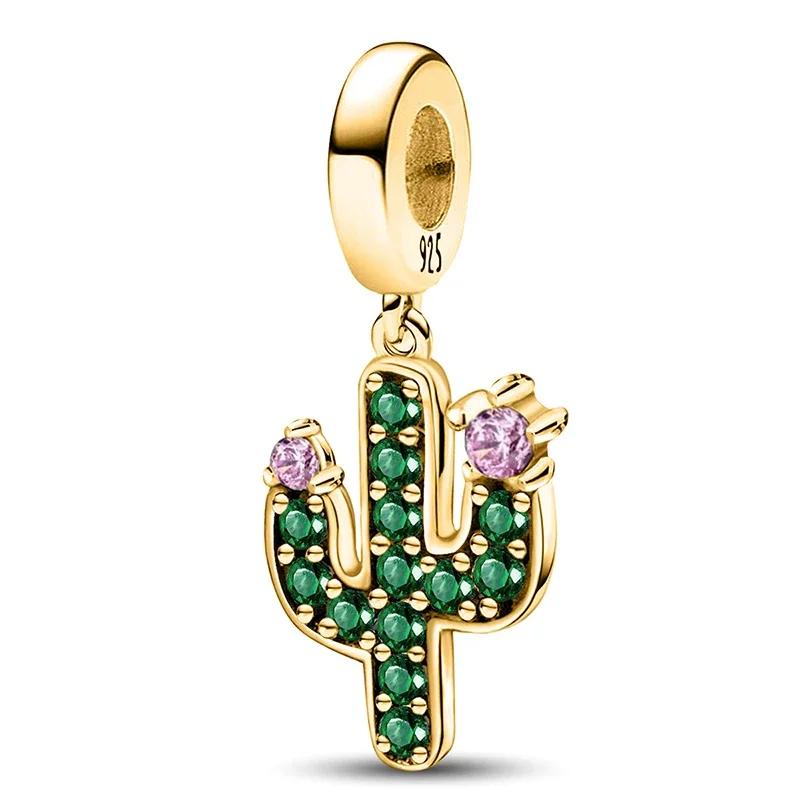 Copper Flower Butterfly Cherry Love Heart Charms Bead Fit Diy Bracelet Making Gift Of High Quality Fine Jewelry