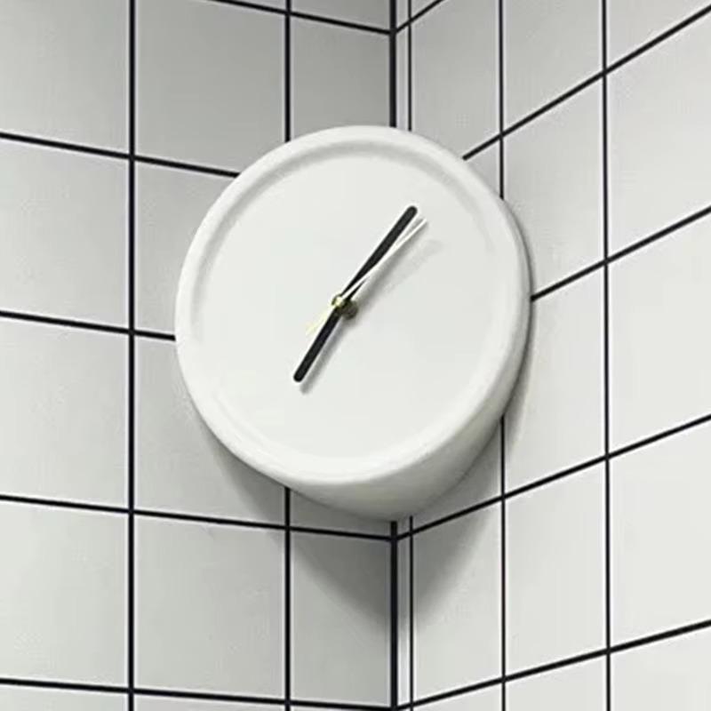 3D-Druck DIY Elegante Wanduhr Konkaver Winkel Wohnzimmer Luxus Wanduhren 8 Zoll Modern Minimalistisch Einzigartige Uhr Innenraum Leises Uhrwerk Uhren