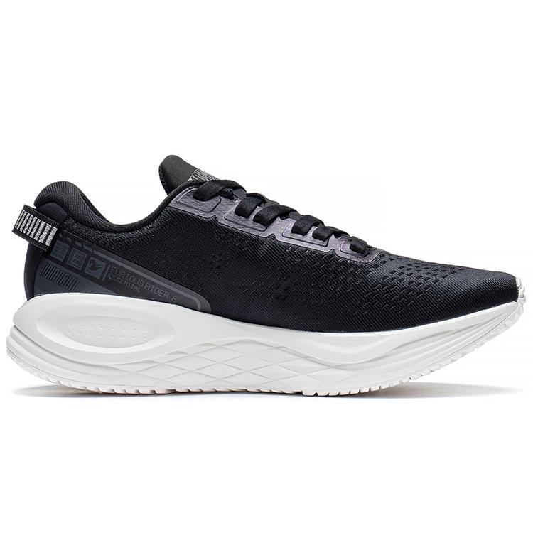 New LINING Furious Rider 6.0 Running Shoes Women's Low Top Phantom Black/Purple/Orange ARZS004-17