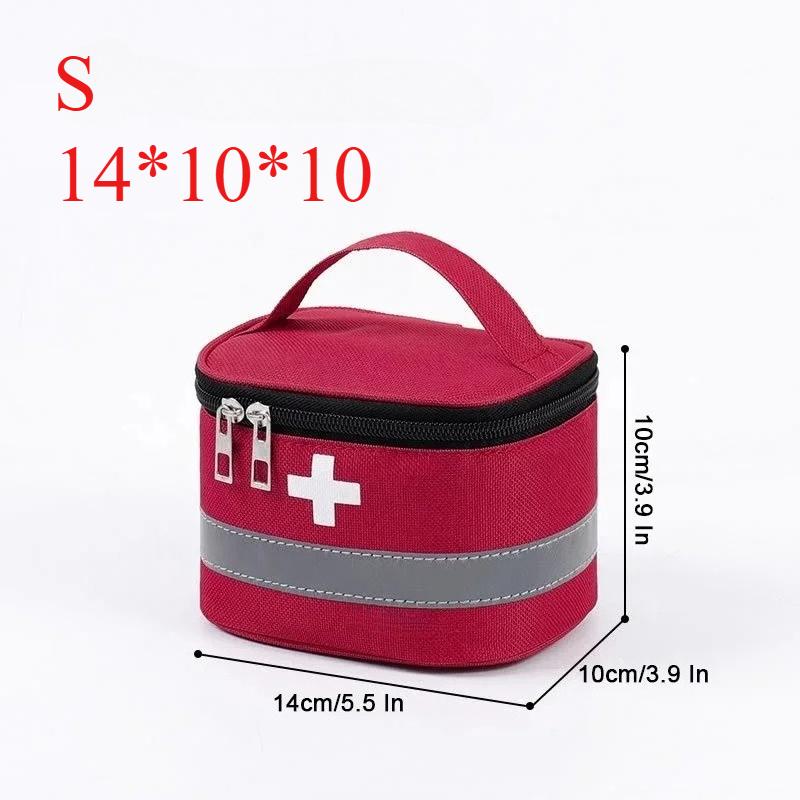 

Сумка для хранения большой вместимости, бытовая медицинская сумка, портативная, для путешествий на открытом воздухе, для хранения лекарств, аптечка первой помощи, многофункциональная, ткань Оксфорд