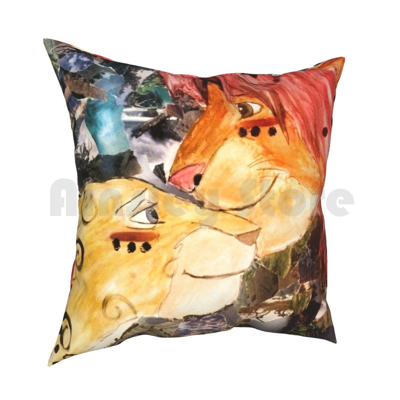 Lion King Collage Pillow Case Printed Home Soft DIY Pillow Cover The Lion King Simba Nala Lions Animation Africa Love Cat 30x30cm 12x12in