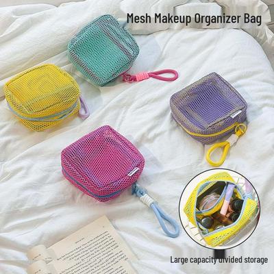 Síťovaná mini kosmetická taštička a držák na karty Dopamine - Přenosná peněženka na mince pro ženy