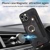 Luxury Retro PU Leather Phone Case With Magnetic Wallet Card Slot Ring Holder Phone Cover for iPhone 15 14 13 Pro Max