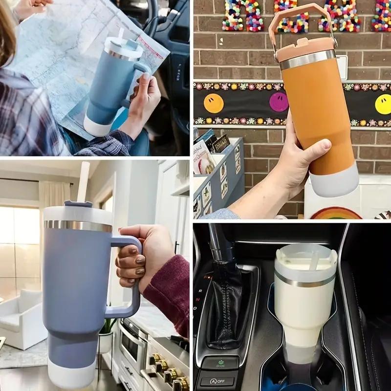 Silicone Bottom Cup Holder Suitable for Fits 40 OZ Stanley Adventure Quencher Tumbler 30 OZ Stanley IceFlow Flip Straw Bottle Cup Holders 5