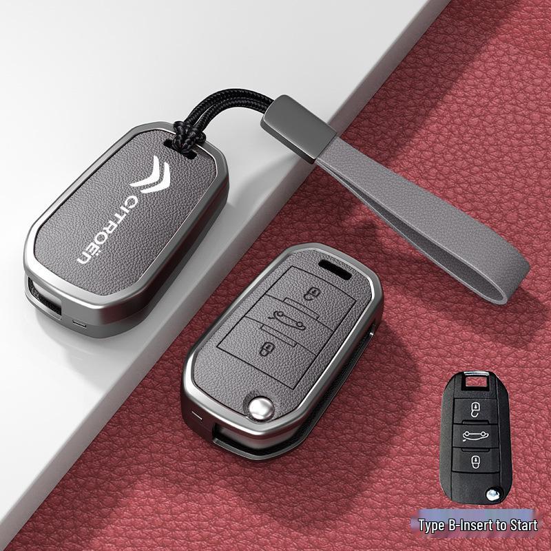 Car Key Cover & Buckle for Citroen C3XR, C4L, Tianyi, C5, C4 Sega, Elysee, C6 Models