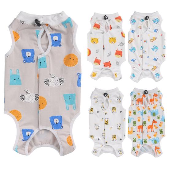 Yousheng Cat Neutering Suit Breathable Pet Recovery Suit Easy To Wear Adjustable Cat Protective Clothes Pet Supplies