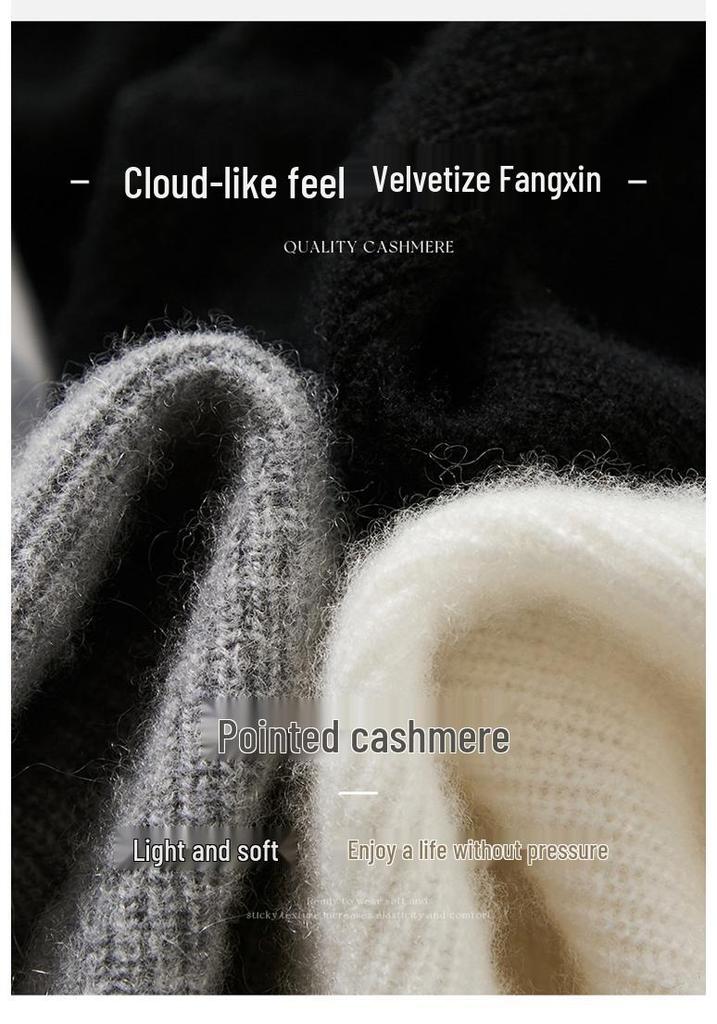 Asymmetrical Collar Double Zipper Knit Cardigan Jacket - Versatile Round Neck Cashmere Cardigan for Women, 2026 Edition