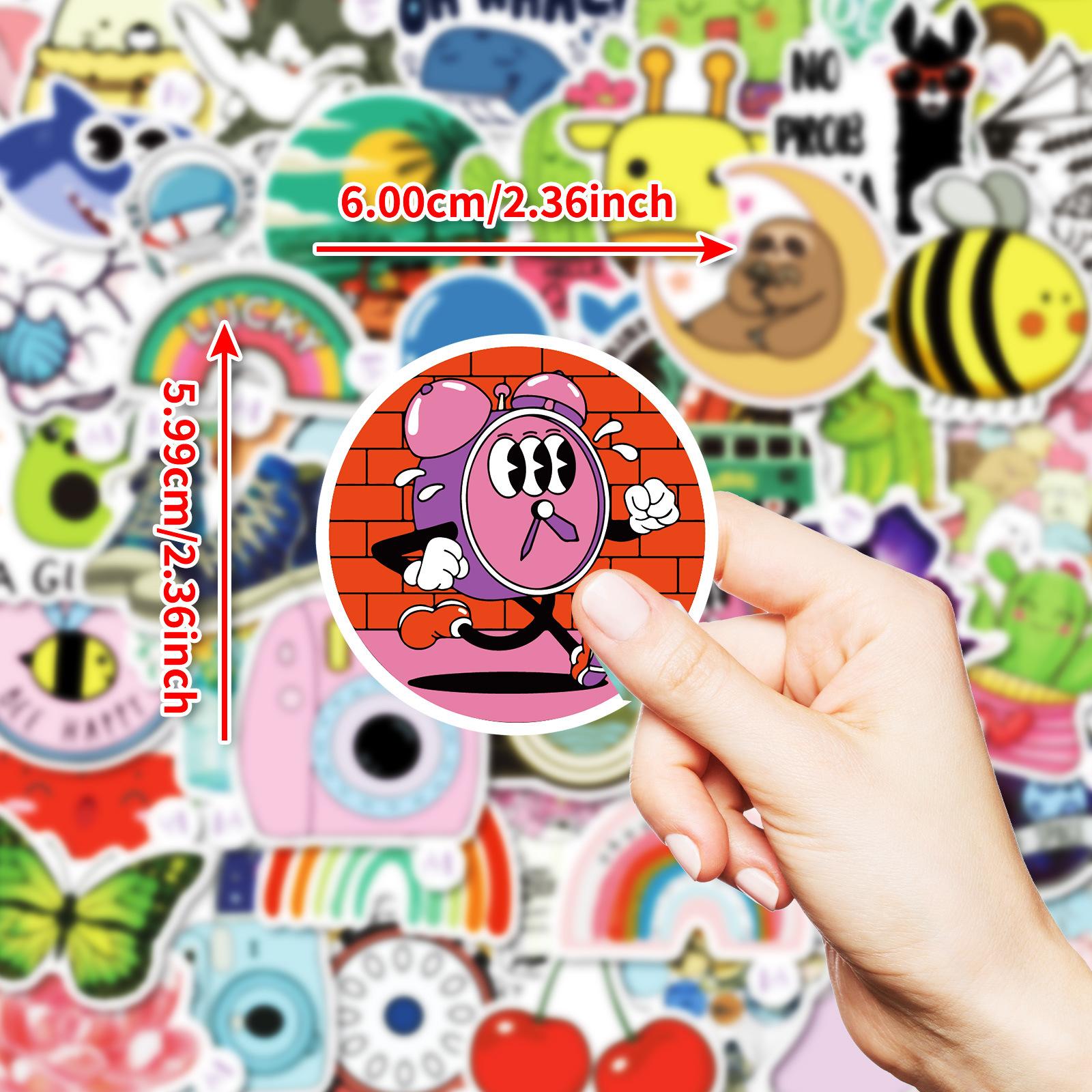 

50 Креативных граффити высокой ценности Легко отрываемая наклейка-маленькое ушко для украшения