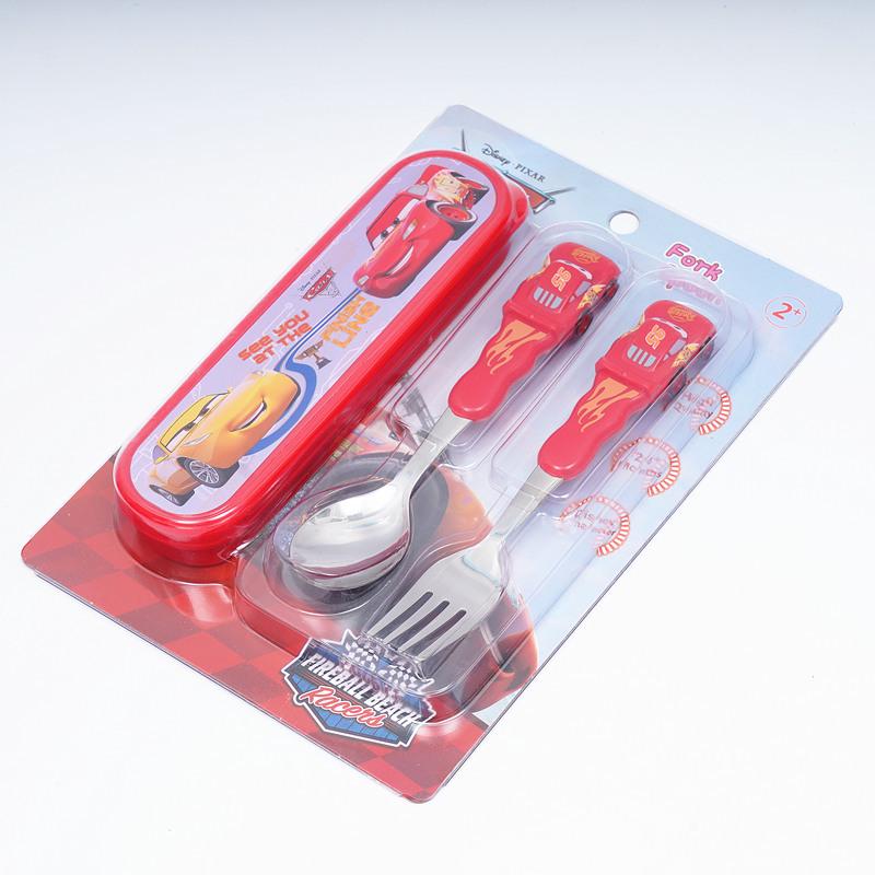 

Cartoon Stainless Steel Baby Feeding Spoon with Portable Box