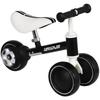 Balance Bike for Kids 1-2 Years, Toddler Bike with Adjustable Seat and Lighting Rear Wheels for Boys and Girls, Black
