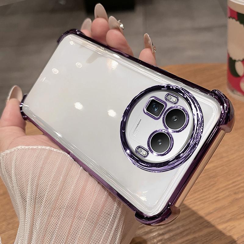 For Realme GT8 Pro Case Soft Clear Luxury Plating Magnetic Bracket Protection Phone Cover For Realme GT8 Shell Shockproof Bumper