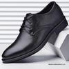 2021 Men's Classic Leather Lace-up Shoes: Versatile Business & Casual