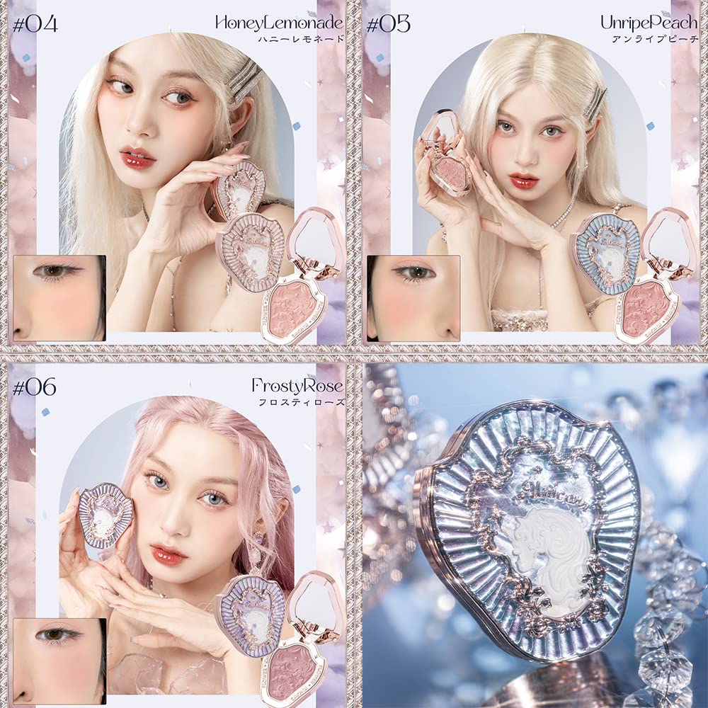 Flower knows Crystal Unicorn Series Cheek Blush (04-HoneyLemonade)