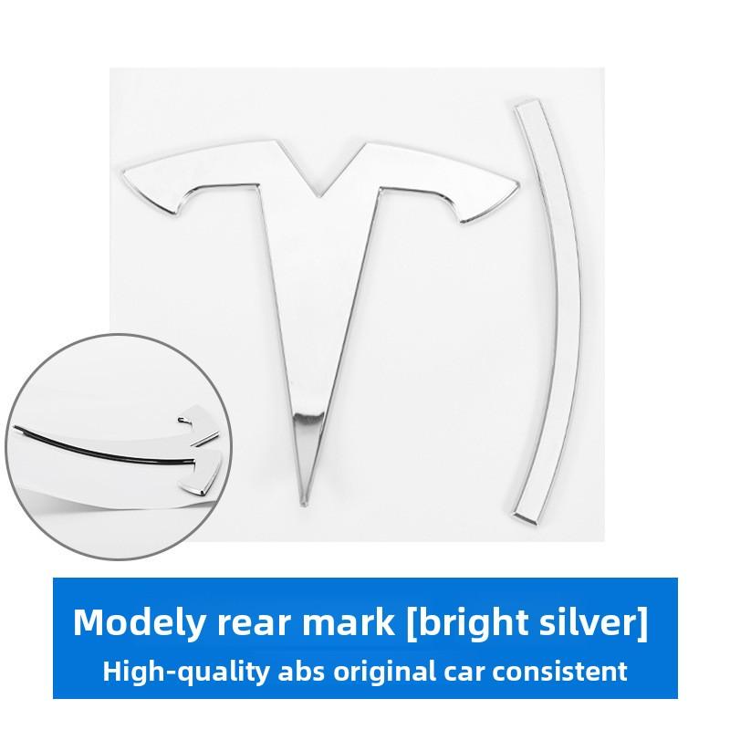 VKYA1 3d ABS Chrome Black Red Logo Dual Motor Emblem Letters Car Trunk Badge For Tesla Model Y 3 X S Dual Motor Sticker Accessories