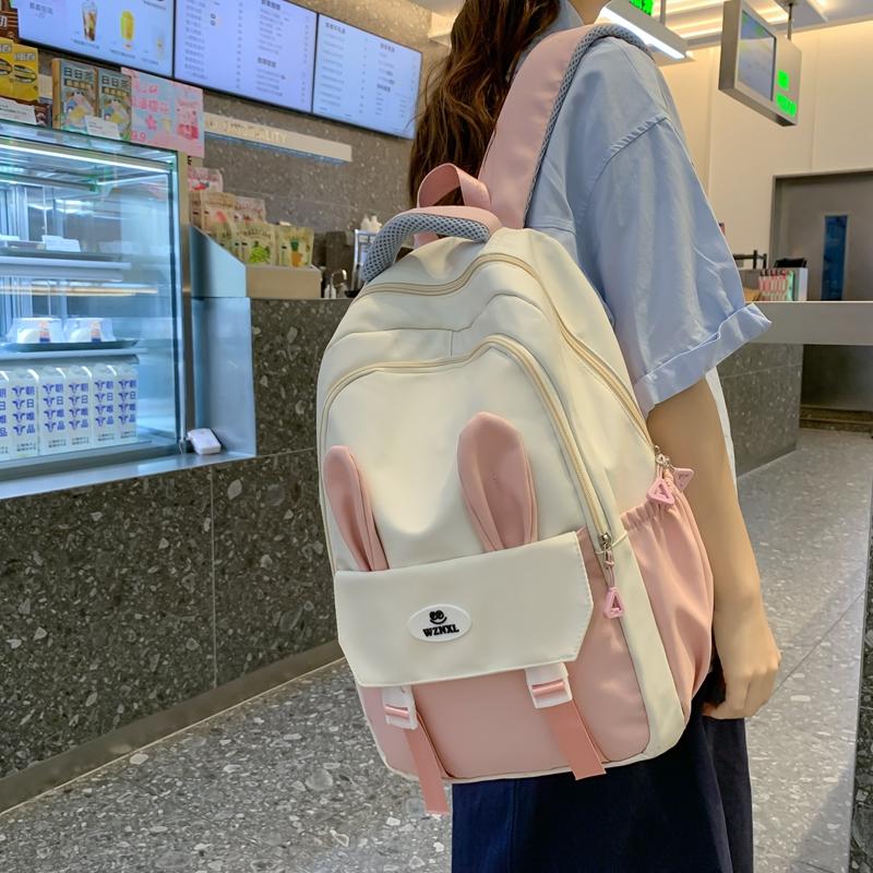 Niedlicher Rucksack für Damen, große Kapazität, Rucksack für Schüler, Schulranzen