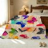 Butterfly Print Flannel Blanket Soft, Warm & Colorful Throw for Home, Office, Dorm, Christmas & Halloween