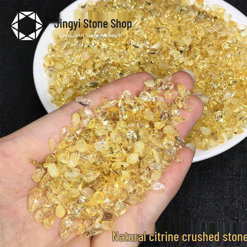 Бразильские цитриновые камни для аквариума, очистки браслетов и привлечения богатства